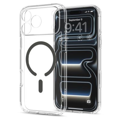 3. Etui Spigen Ultra Hybrid MagSafe na iPhone 18 Pro Max / 17 Pro Max - przezroczysto-grafitowe