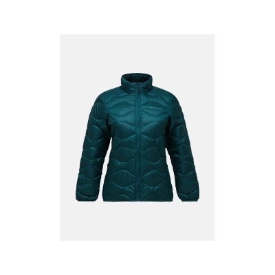 Kurtka damska puchowa PEAK PERFORMANCE W Helium Down Jacket kolor zielony