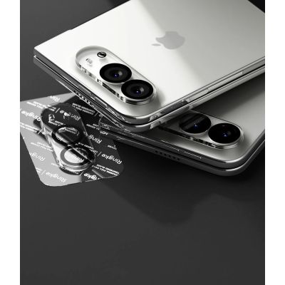 4. Szkło hartowane na aparat Ringke Camera Full Cover 2-Pack na iPhone Duo - czarne