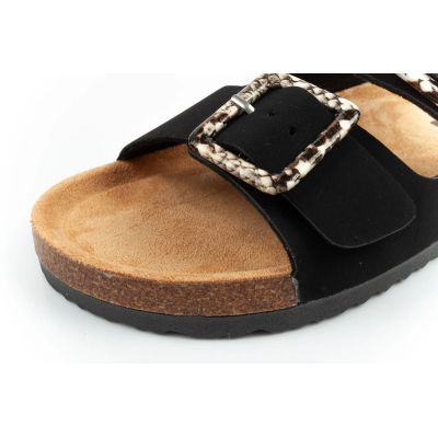 6. Lee Cooper buty laczki damskie klapki wsuwane czarne zamsz wygodne lekkie