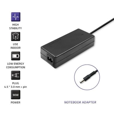 3. Zasilacz Qoltec 51516.90W do notebooka DELL (19,5 V; 4,62 A; 90W; 4.5 mm x 3 mm)