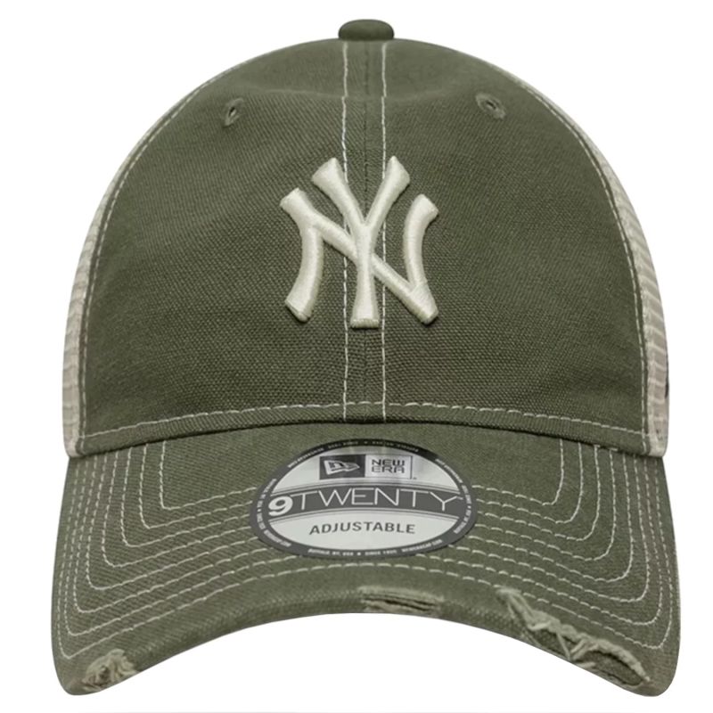 2. New Era 9TWENTY Trucker MLB Cotton Canvas New York Yankees Cap 60856386 Zielone OSFM