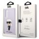 8. Etui Karl Lagerfeld Silicone Ikonik na Samsung Galaxy S23+ - purpurowe