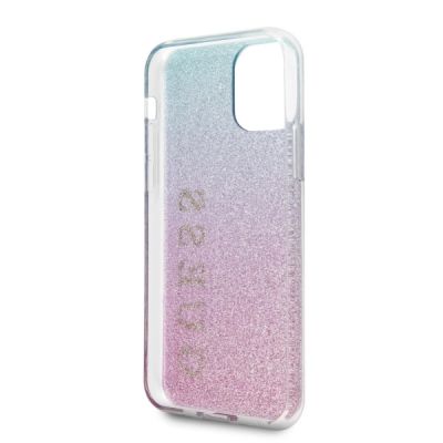 5. Etui Guess Glitter Gradient na iPhone 11 Pro - różowo-niebieskie