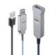 6. Lindy 43345 kabel USB USB 3.2 Gen 1 (3.1 Gen 1) 30 m USB A 2 x USB A Niebieski, Srebrny