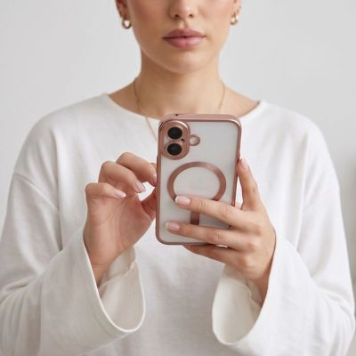 8. Etui Tech-Protect MagFlex na iPhone 17 - przezroczysto-różowe