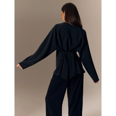 2. Bluza regular z wiązaniem i modalem damska 4F 4FRSS26TSWSF2784-20S