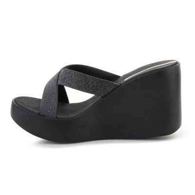 4. IPANEMA HIGH FASHION II SLIDE FEM BLACK/GLITTER/BEIGE 83646-BQ589