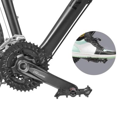 2. Pedały rowerowe Rockbros 2020-12BBK platformowe aluminiowe - czarne