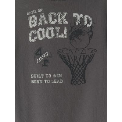 6. T-shirt loose z nadrukiem chłopięcy 4F 4FJRAW26TTSHM4529-25S