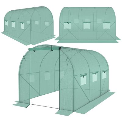 27. SZKLARNIA TUNEL OGRODOWY 200X300X200CM PE KONTRUKCJA STAL ZIELONA