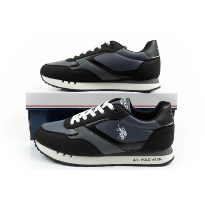 10. U.S Polo Assn buty sportowe sneakersy męskie modne wygodne szare