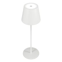 RealPower LED-Tischlampe dimmbar kalt/warm mit Akku,weiss