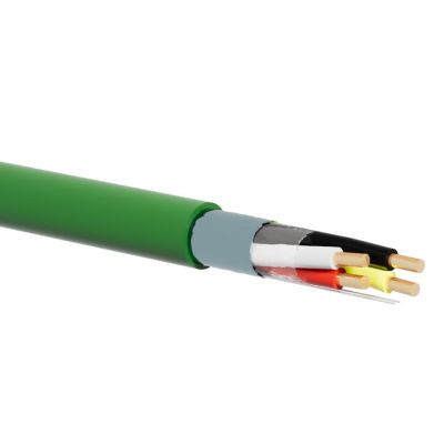 Kabel sterowniczy KNX / BUS EIB, J-2Y(St)H 2x2x0.8, LSOH Dca, 500m, zielony ALANTEC