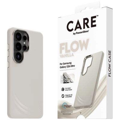 5. Etui CARE by PanzerGlass Flow Vanilla Qi na Samsung Galaxy S26 Ultra - beżowe