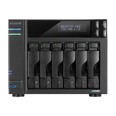 13. NAS Asustor AS6706T; Tower; 6x (3.5" SATA HDD/ 2.5" SSD); Intel Celeron N5105; 8GB DDR4 SODIMM (max. 16GB), 2x 2.5GbE, 4x M.2 2280 NVMe PCIe 3.0, 2x USB 3.2 Gen, 1x HDMI 2.0b, 1x optional 10 GbE card