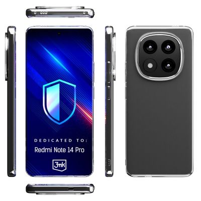6. Etui 3mk Clear Case na Xiaomi Redmi Note 14 Pro - przezroczyste