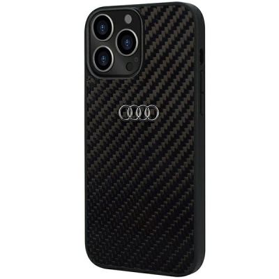 3. Etui Audi Carbon Fiber na iPhone 13 Pro Max - czarne