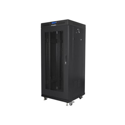 19. LANBERG SZAFA STOJĄCA RACK 19" 27U 600X600 DRZWI PERFOROWANE LCD CZARNA (FLAT PACK) FF01-6627-23BL