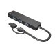 6. NATEC HUB USB-C 3.0 MAYFLY 4-PORTY + ADAPTER USB-A NHU-2023