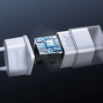 8. Ładowarka sieciowa Baseus GaN5S 30W EU USB-C - biała