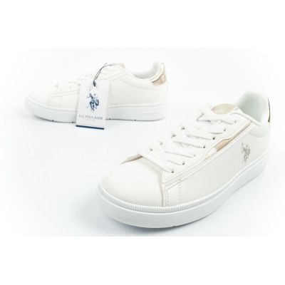 8. U.S Polo Assn buty sportowe sneakersy damskie modne wygodne białe