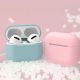 3. Etui do AirPods Pro silikonowy miękki pokrowiec na słuchawki różowy (case C)