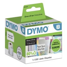 Zestaw etykiet DYMO 32x57mm biały 1000szt. S0722540