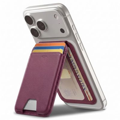 Portfel magnetyczny ESR Classic RFID Magnetic MagSafe - dark cherry