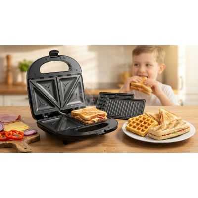 14. Opiekacz do kanapek Esperanza Portabella EKT006K (700W; kolor czarny)