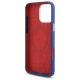 7. Etui Mercedes Silicone Red Stripe MagSafe na iPhone 16 Pro Max - granatowe