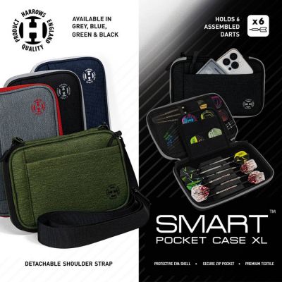 8. Pokrowiec na rzutki Harrows Smart Case 6 XL SmartcaseXL grey/black