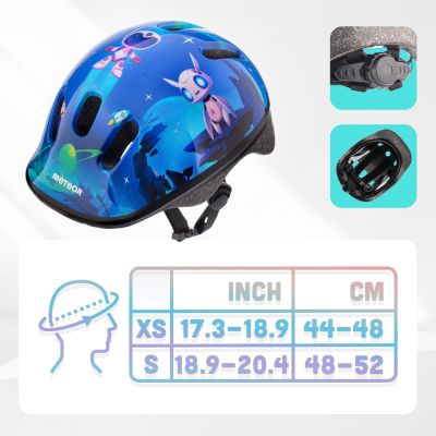 14. Kask rowerowy Meteor KS06 Alien Jr 17438 r. XS 44-48 cm