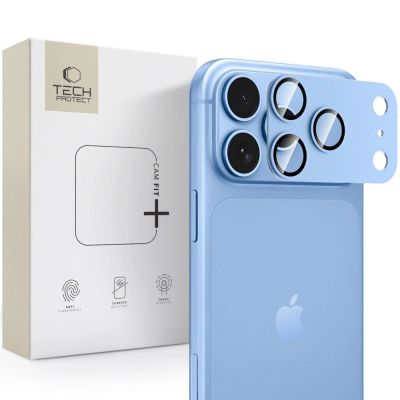 Szkło hartowane na wyspę aparatu Tech-Protect Camfull Fit+ na iPhone 18 Pro Max - jasnoniebieskie