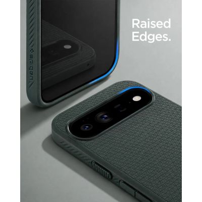 8. Etui Spigen Liquid Air Mag MagSafe na Google Pixel 11 - ciemnozielone
