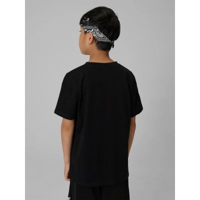2. T-shirt regular z nadrukiem chłopięcy 4F 4FJRAW26TTSHM4345-20S