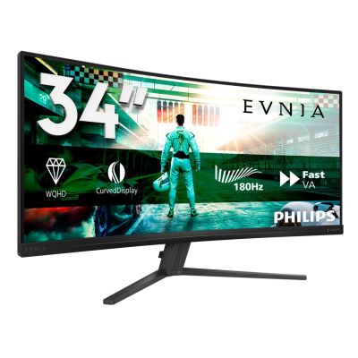 43. Monitor komputerowy Philips Evnia 34M2C3500L/00 86,4 cm (34") 3440 x 1440 px Wide Quad HD LCD Czarny
