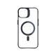 9. Etui 3mk Satin Armor MagCase z MagSafe na iPhone 13 / 14 - przezroczyste z czarną ramką