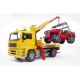 2. BRUDER MAN TGA Breakdown truck with cross country vehicle