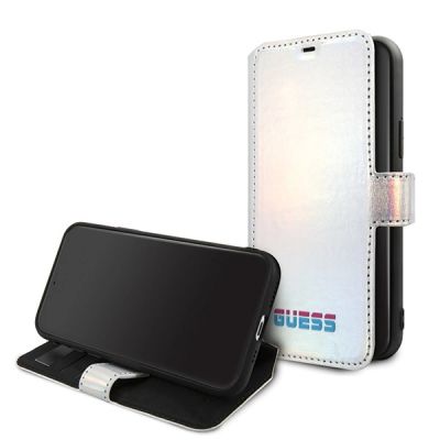 2. Etui Guess Iridescent na iPhone 11 Pro - srebrne