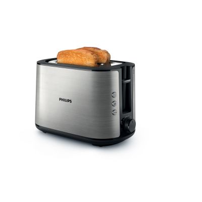 Toster Philips Viva Collection HD2650/90 (950W; kolor srebrny)
