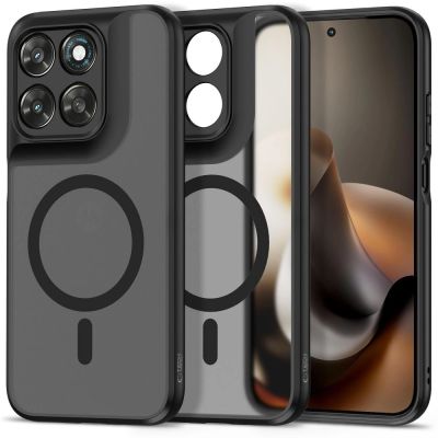 Etui Tech-Protect Magmat MagSafe na Motorola Moto G67 / G77 - czarne matowe