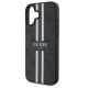 6. Etui Guess 4G Printed Stripes MagSafe na iPhone 16 - czarne