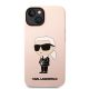 3. Etui Karl Lagerfeld Silicone Ikonik MagSafe na iPhone 14 Plus - różowe