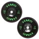 8. BTBR Set zestaw talerzy olimpijskich Bumper- 2x (10kg,15kg,20kg,25kg) HMS BTBR SET