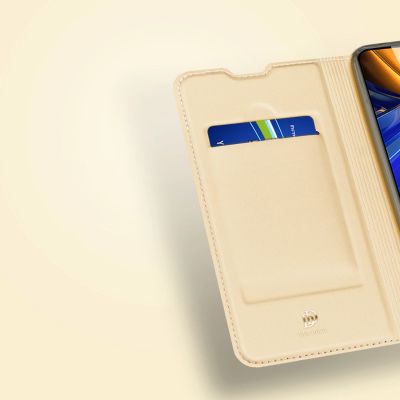 14. Dux Ducis Skin Pro kabura etui pokrowiec z klapką Xiaomi Poco F4 5G niebieski