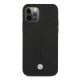 3. Etui BMW Leather Perforate Sides na iPhone 12 Pro Max - czarne