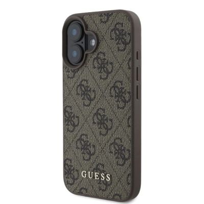 2. Etui Guess 4G Classic na iPhone 16 - brązowe