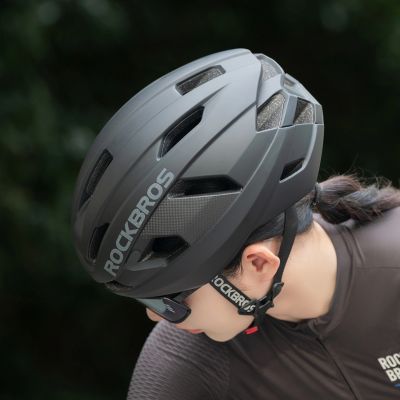 2. Kask rowerowy Rockbros LK-15 z włókna węglowego 58-62 cm - czarny