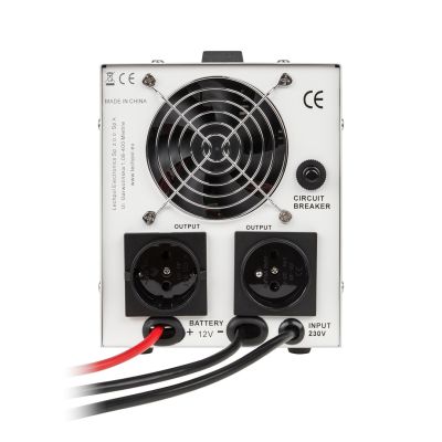 4. Zasilacz awaryjny KEMOT PROsinus-500  przetwornica z czystym przebiegiem sinusoidalnym i funkcją ładowania  12V 230V 500VA/300W